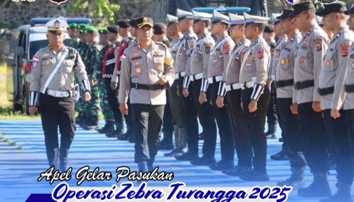 Polres Manggarai Timur Gelar Apel Pasukan Operasi Zebra Turangga 2025